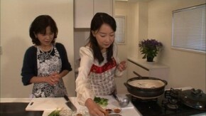 #12 豆腐と白身魚の詰め蒸し/豆乳海鮮スープ/オリジナルフルーツ入りサルサ