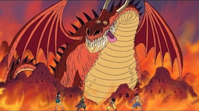 第580話 灼熱の戦い!ルフィVS巨大竜!