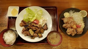 第06話 東京都豊島区南長崎の肉とナスの醤油炒め定食と鳥唐揚げ