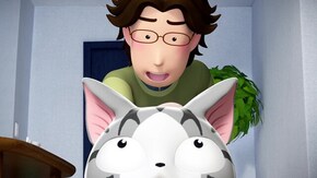 #6 チー、ブラッシングされる
