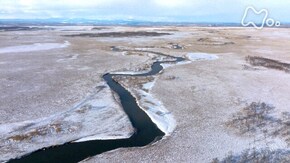 「北海道 雪裡川 冬」