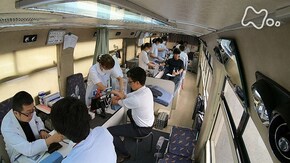 「北の大地 献血バスが行く」