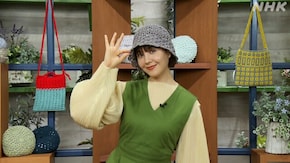 「チャレンジニット(2)透かし模様の軽やか帽子」