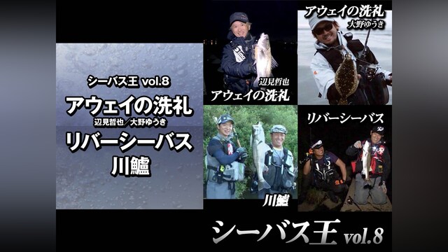 シーバス王vol.8　アウェイの洗礼 辺見哲也/大野ゆうき リバーシーバス 川鱸