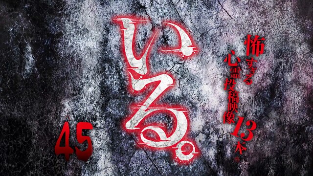 いる。～怖すぎる投稿映像13本～Vol.45