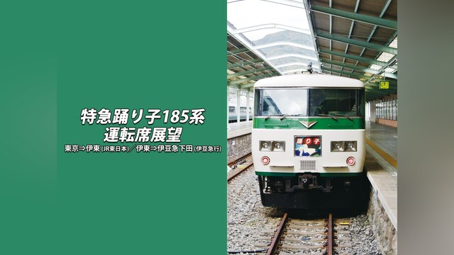 特急踊り子185系運転席展望 東京→伊豆下田